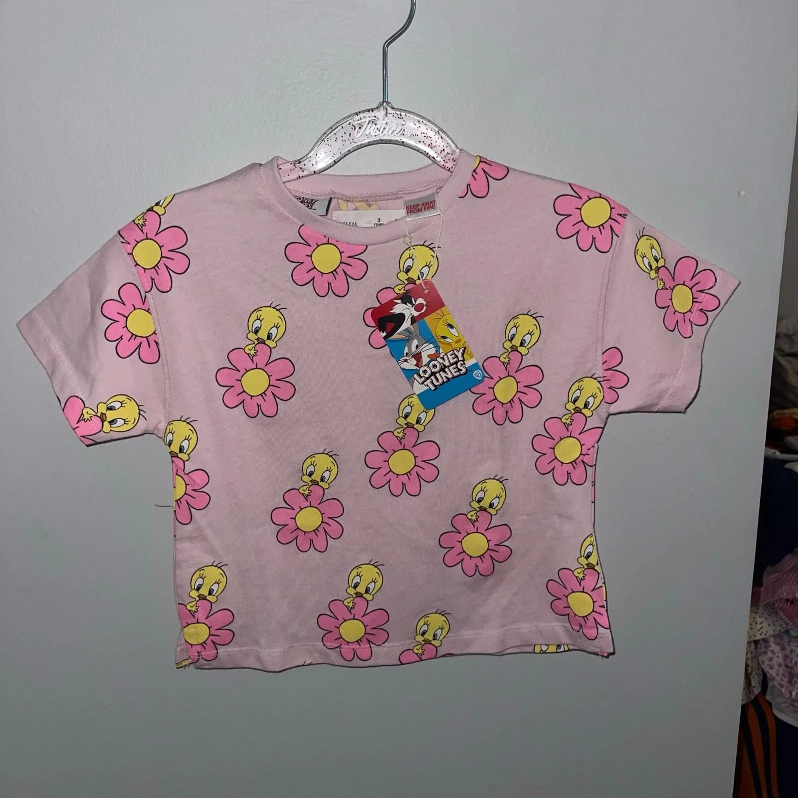 Product image for Zara x Looney Tunes Tweety Tee - 3Y - new-with-tags - Zara W&B Collection