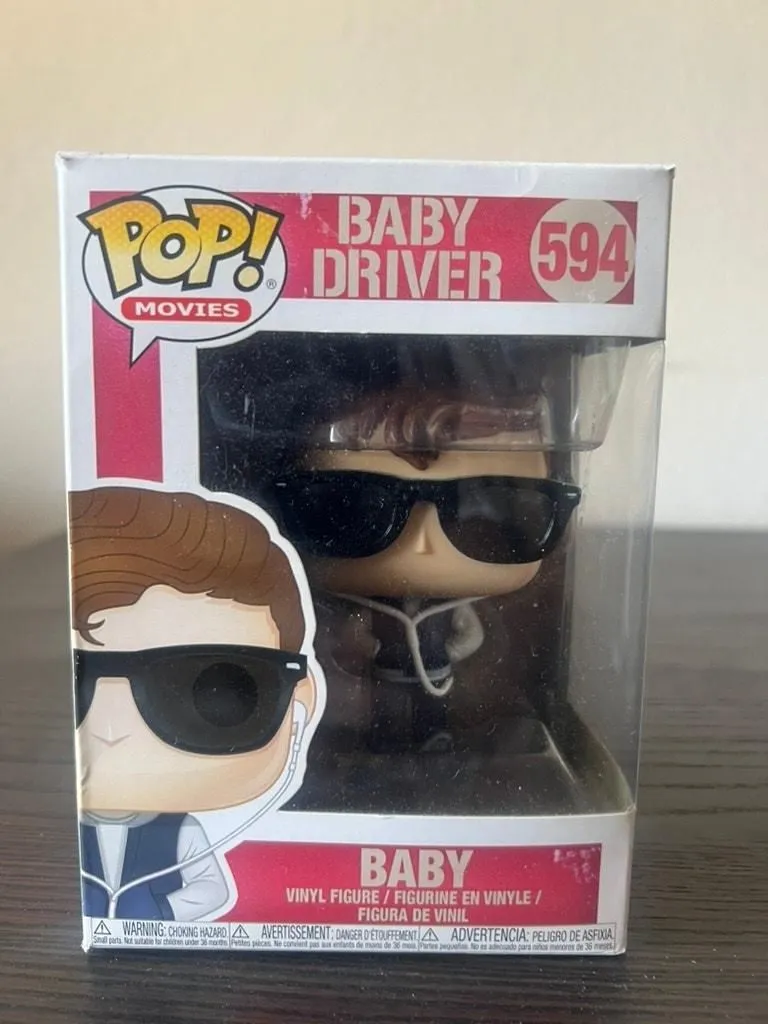 Product image for VAULTED Baby Driver Funko Pop #594 Movies Vinyl Figurine Action Sunglasses Film - good