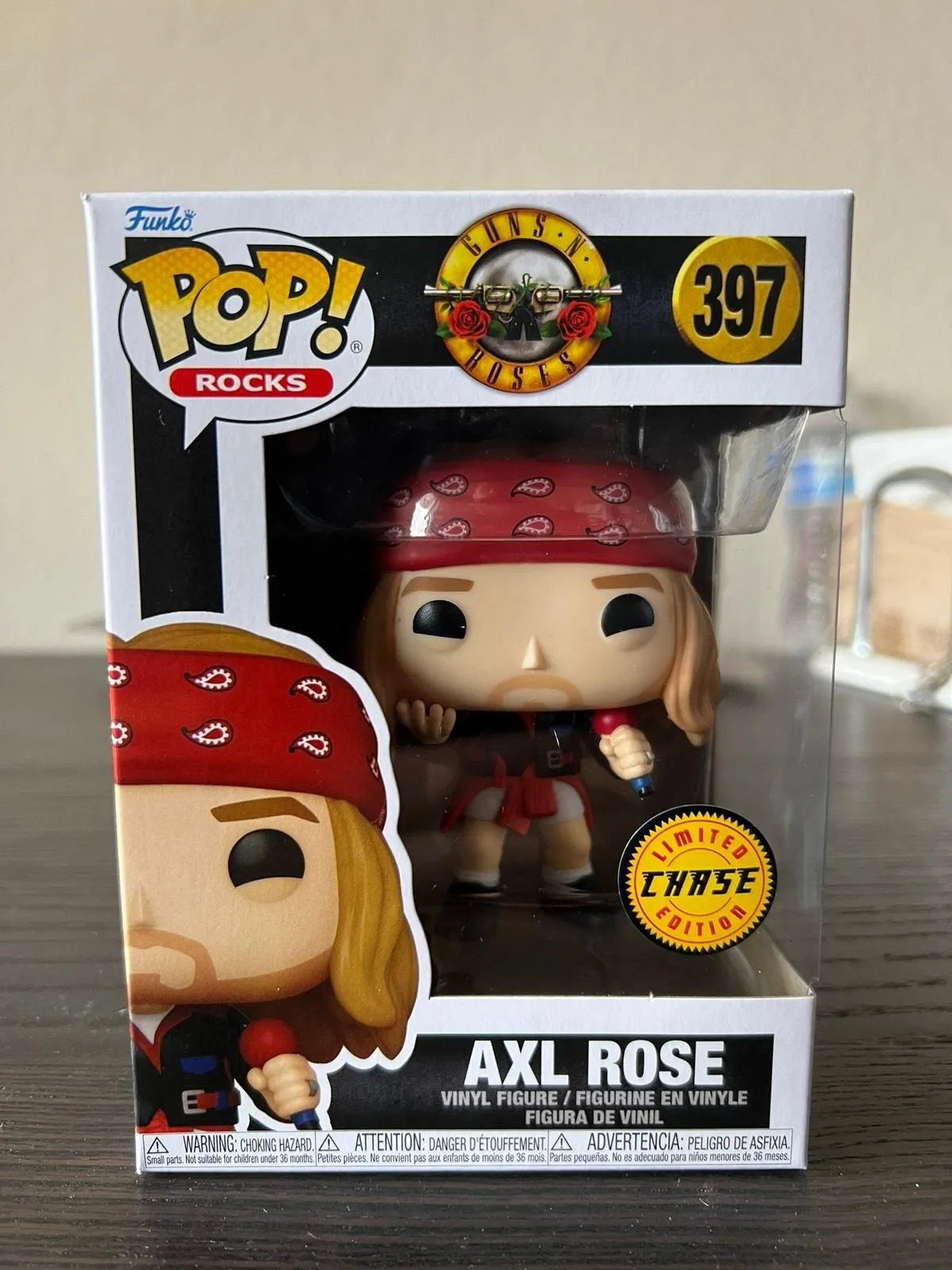 Product image for CHASE LIMITED EDITION Axl Rose Funko Pop Guns N' Roses #397 Rocks Vinyl Figure