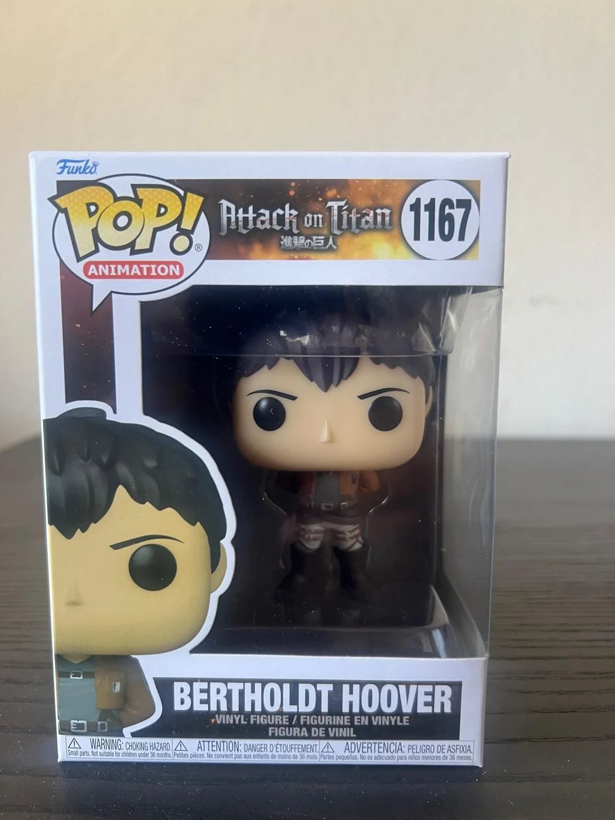 Product image for VAULTED Bertholdt Hoover Attack Titan Funko Pop #1167 Anime Manga AOT Animation