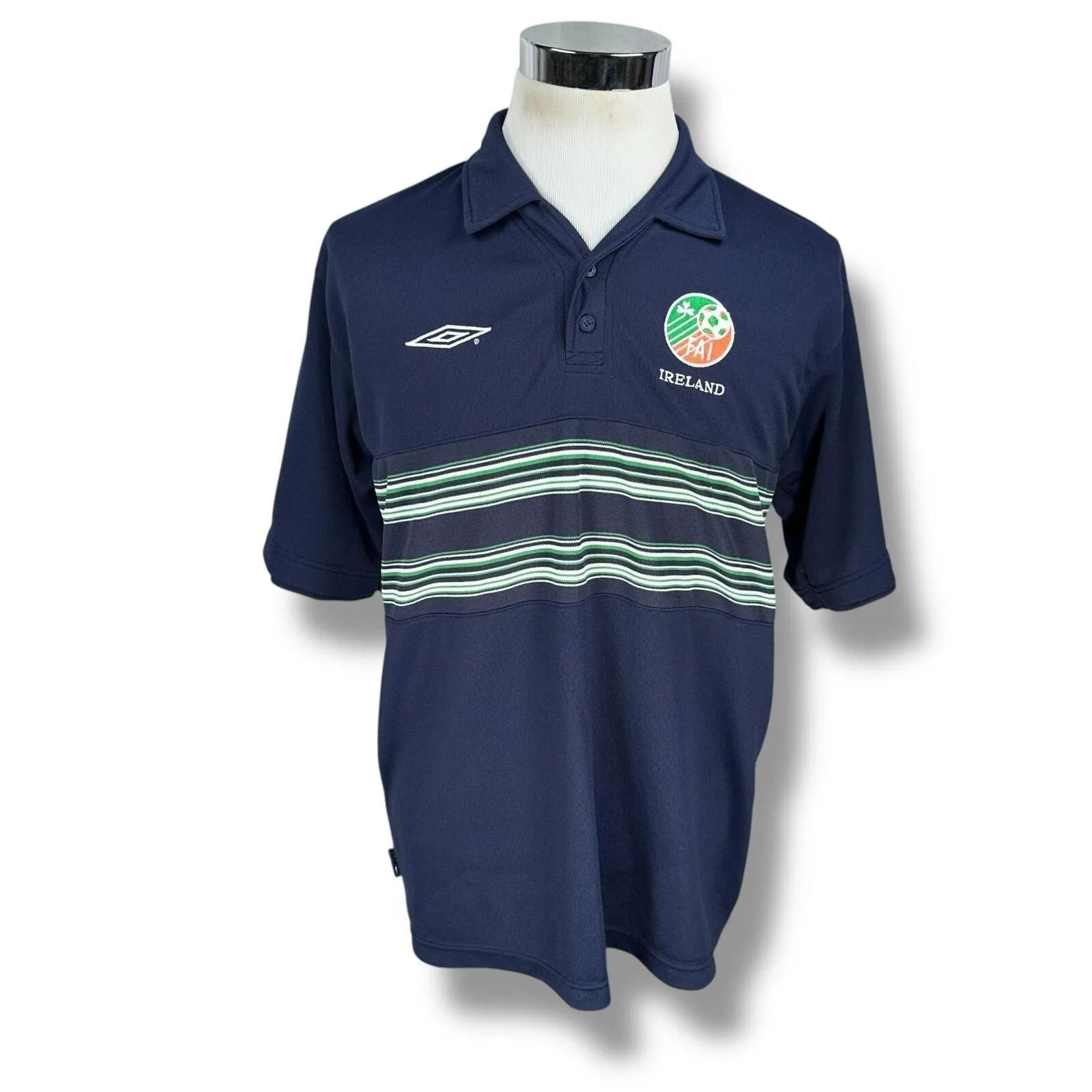 Umbro Ireland Polo Shirt Vintage Umbro Ireland National Football