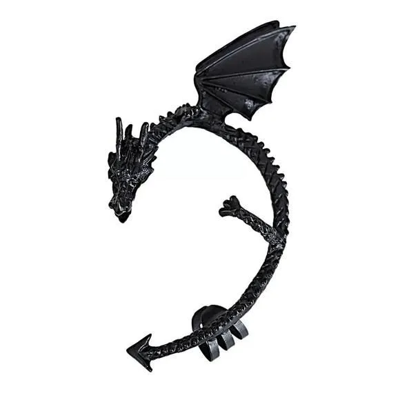 Product image for Dragon Ear Cuff in black