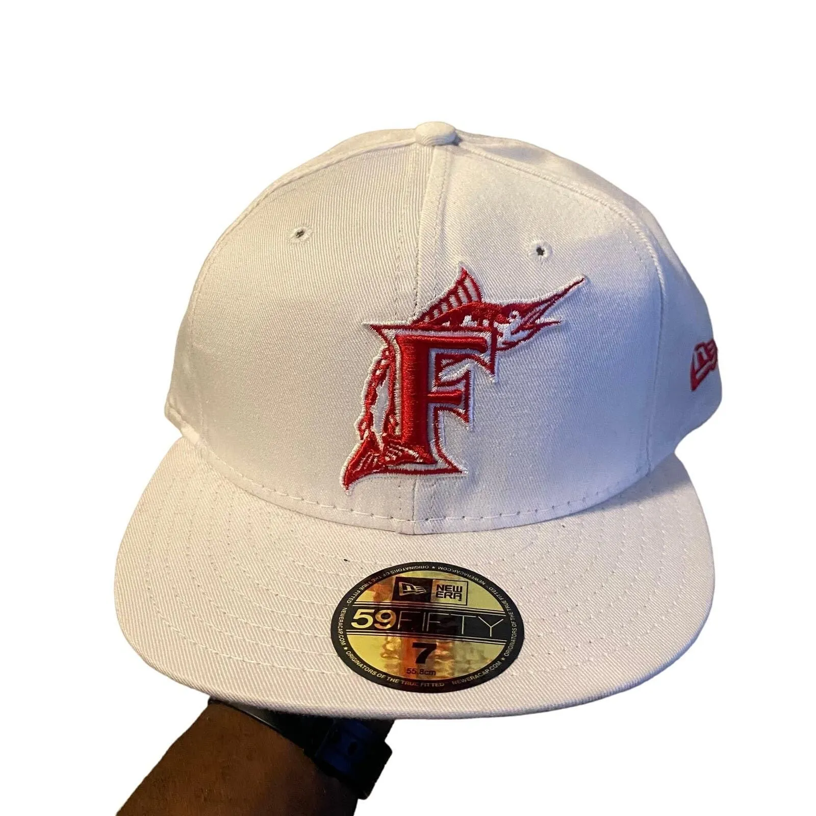 Product image for New Era miami marlins fitted hat 7 - new-with-tags - New Era