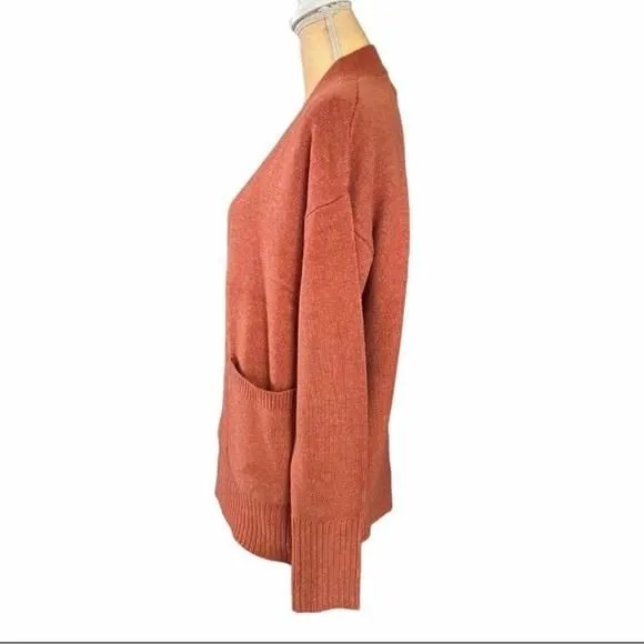 Product image for A New Day burnt orange open sweater cardigan NEW with TAG size Large