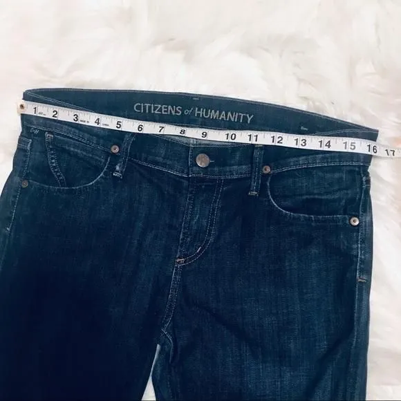 Product image for - Citizen of humanity “Dani” jeans cropped blue denim pockets dark wash si…