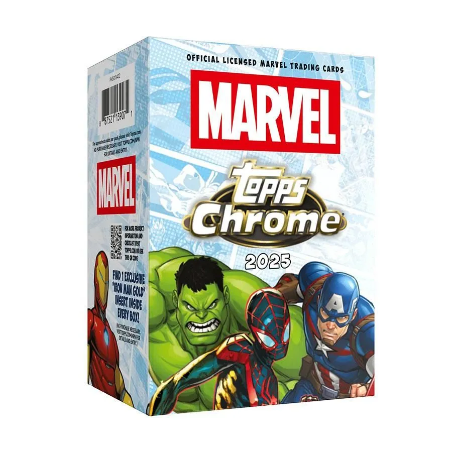 Product image for 2 box Topps 2025 Marvel Comics Chrome Value Box
