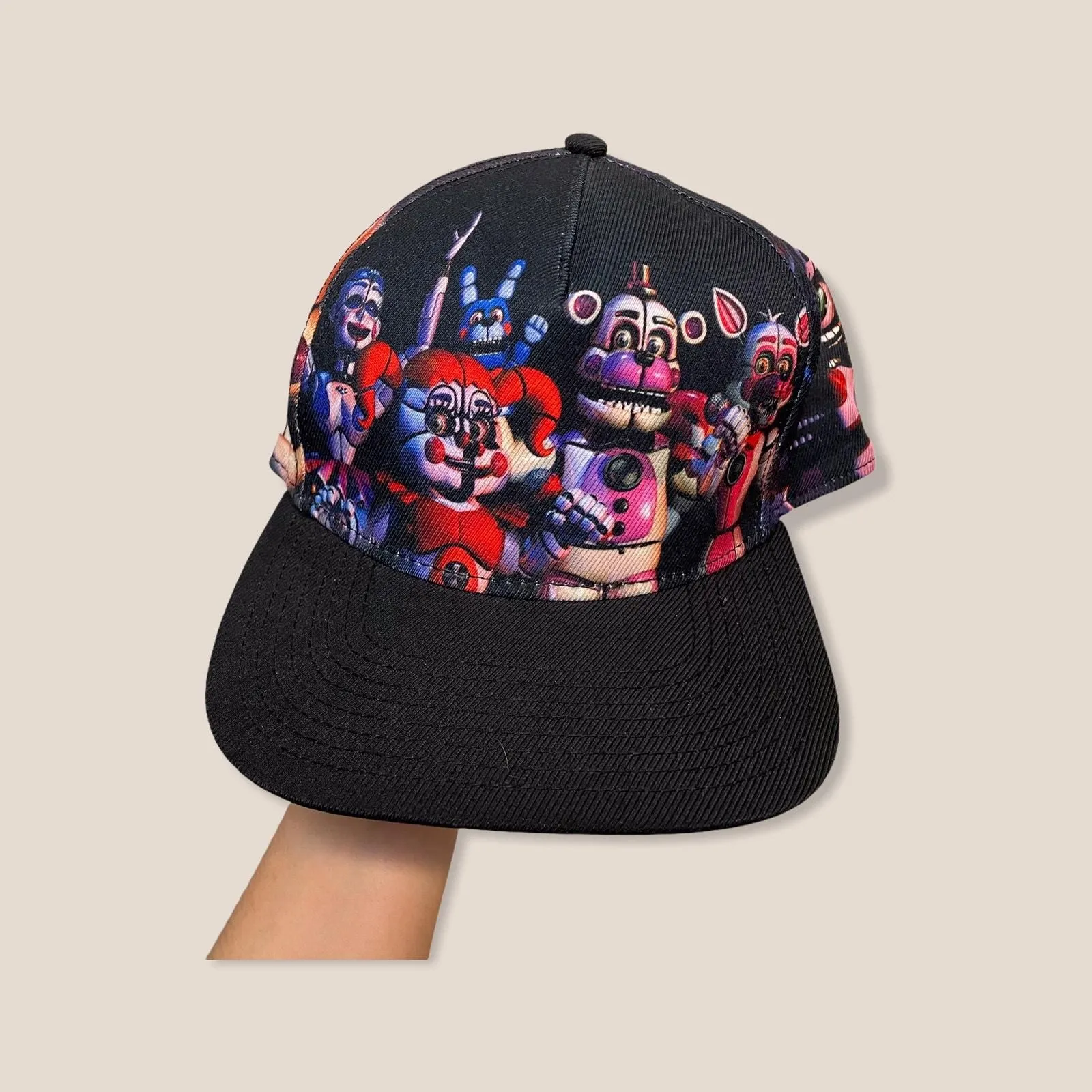 Product image for Five nights at Freddy’s snapback hat - pre-owned---good - Sister location