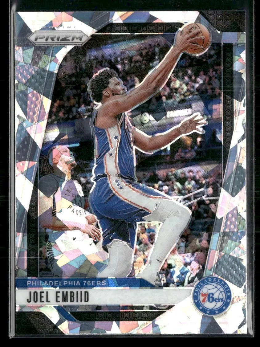 Product image for 2024-25 Panini Prizm #28 Joel Embiid Prizms Ice Philadelphia 76ers