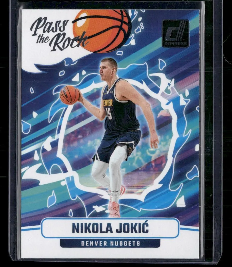 Product image for 2024-25 Donruss #8 Nikola Jokic Pass the Rock Denver Nuggets