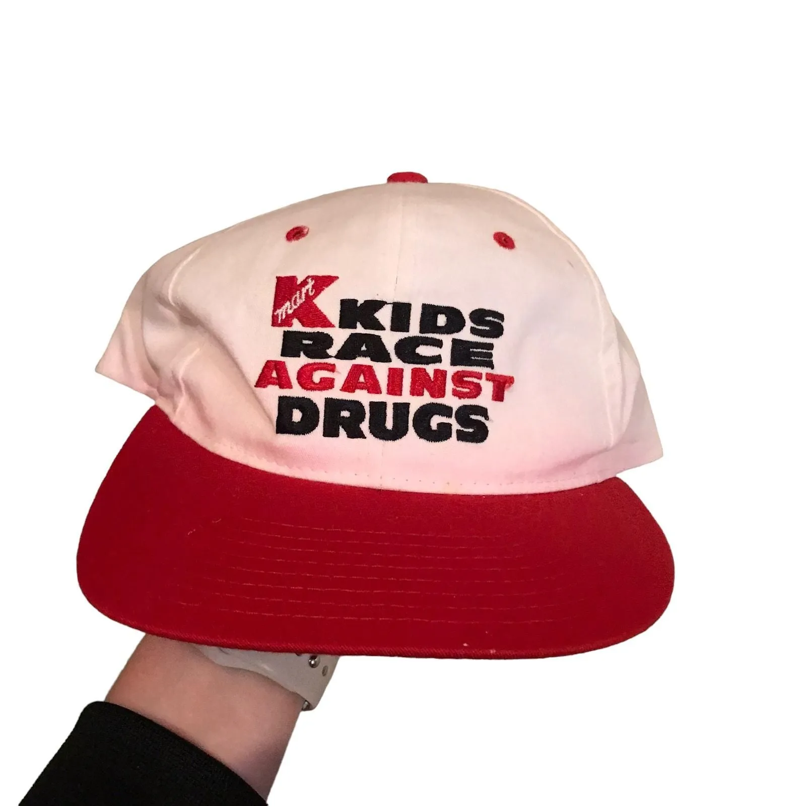 Product image for Vintage kids race against drugs SnapBack hat - pre-owned---good - Vintage