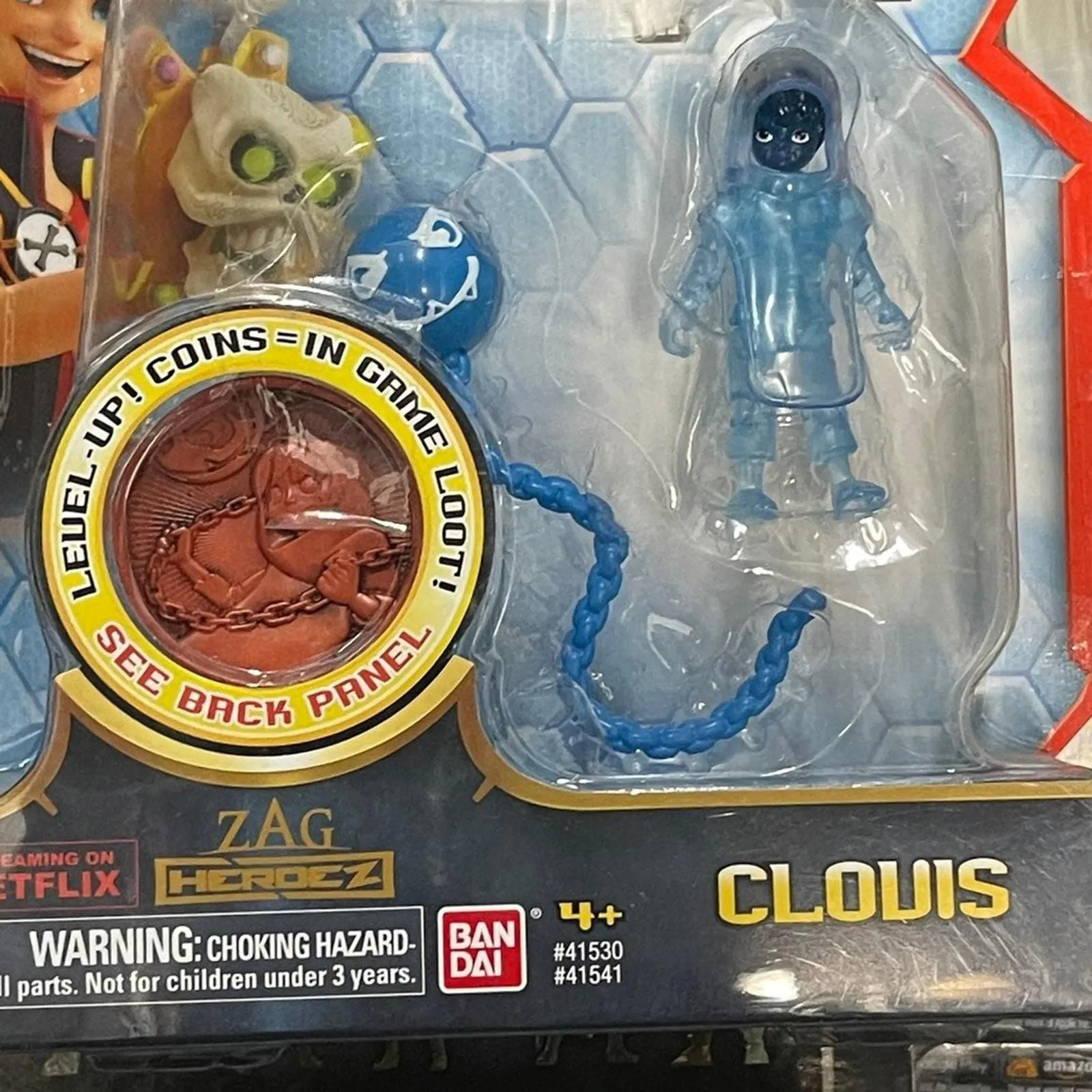 Product image for Clovis Netflix Zak Storm Movie 3" Action Figure Ban Dai 