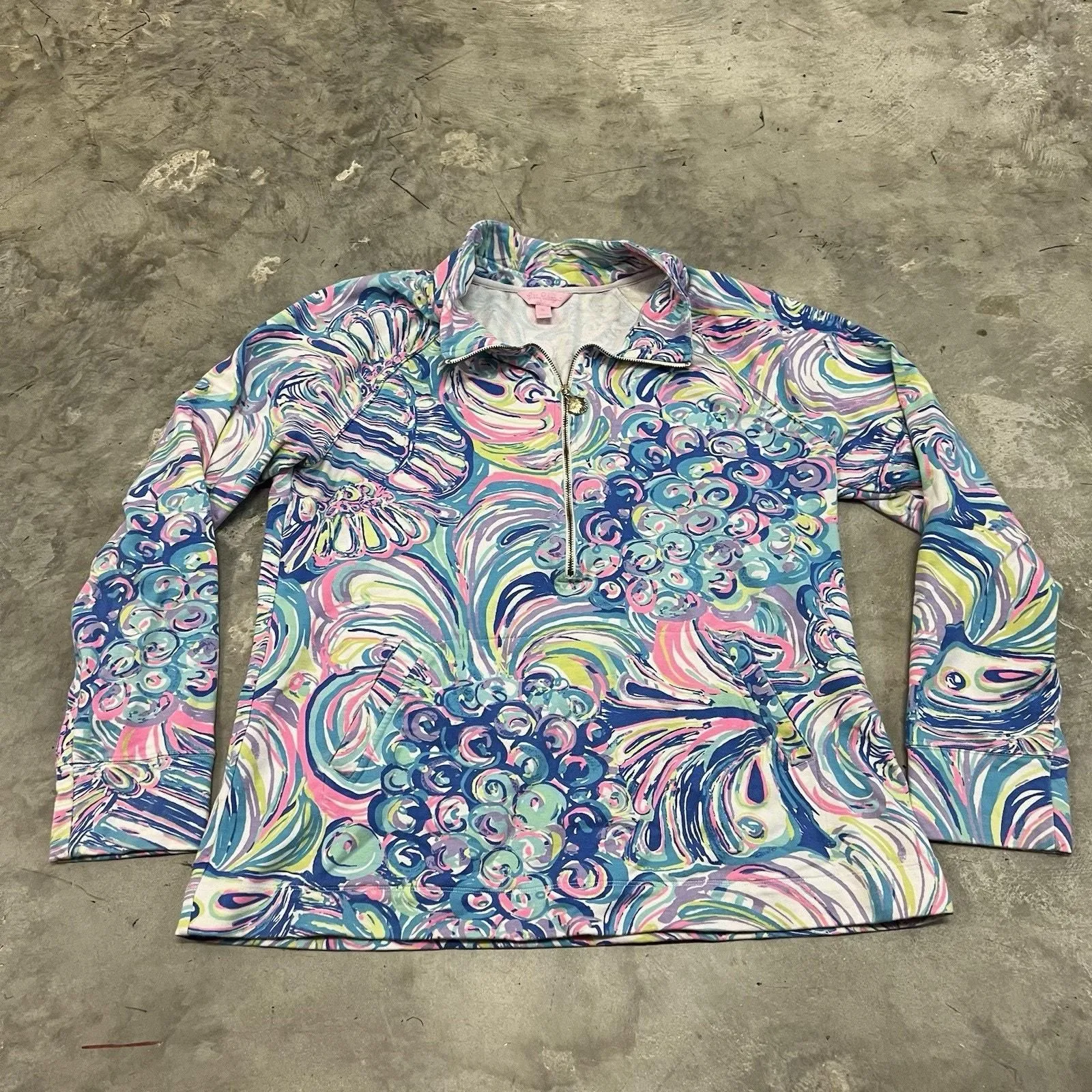 Product image for Lilly Pulitzer Popover Guilty Pleasure Size XL Rare Print Pullover - Lilly Pulitzer