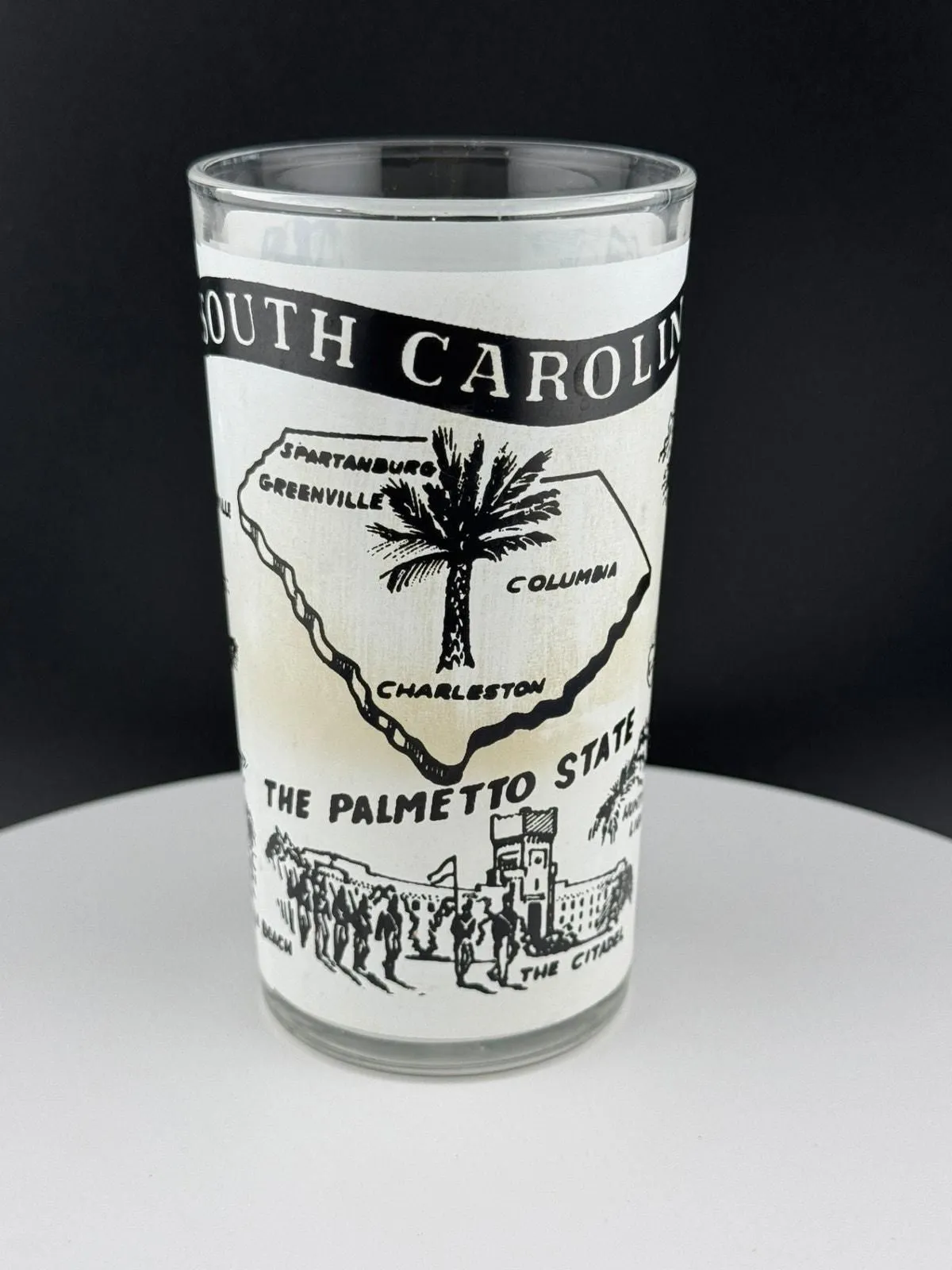 Product image for Vintage South Carolina State Souvenir Glass