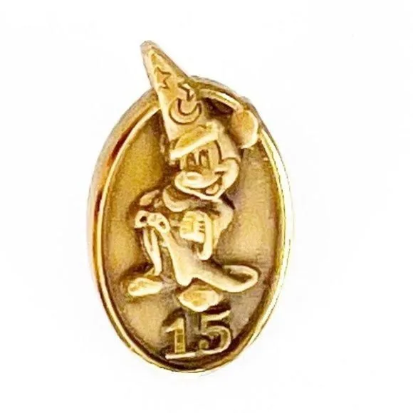 Product image for Disney 15 Year Anniversary Award Cast Member Mickey Mouse Sorcerer Pin