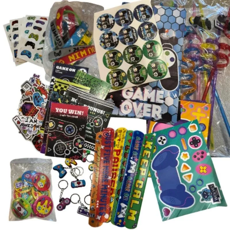 Product image for 0419 New Video Game Theme Birthday Party Favors 138 pc