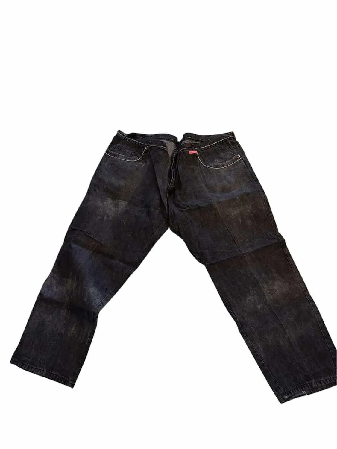 Product image for Karl Kani Gold Jeans 52x32 Black Distressed Denim Hip-Hop Streetwear - 52x32 - Bottoms - pre-owned---good - Karl Kani