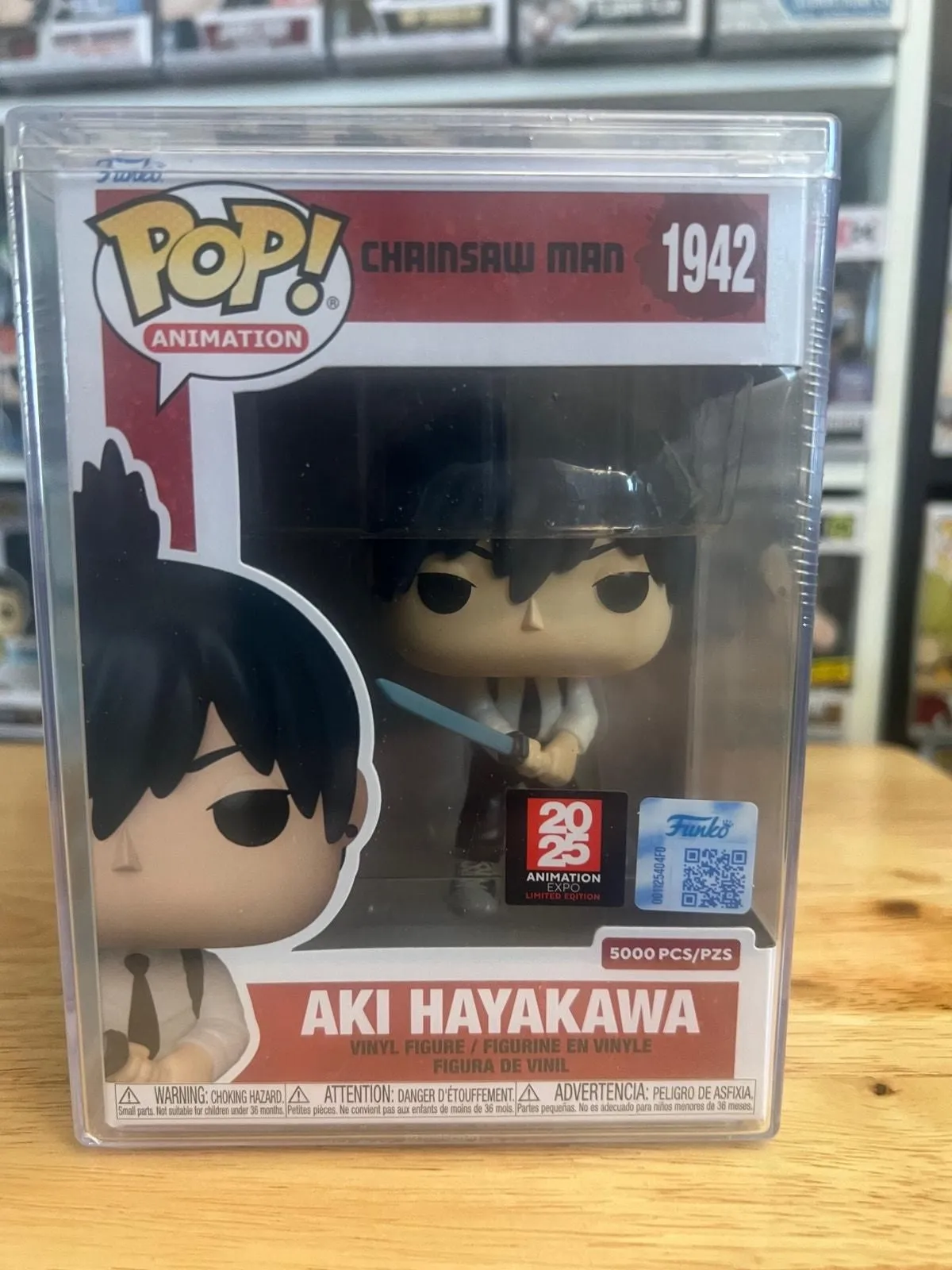Product image for SOLD OUT IN HAND ONLY 5000 PIECE EXCLUSIVE Aki Hayakawa Funko Pop #1942 Chainsaw