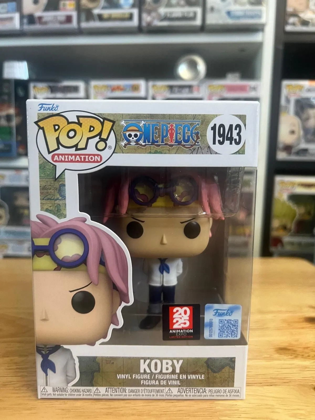 Product image for NEW IN HAND EXCLUSIVE Koby One Piece Funko Pop #1943 Animation Anime Manga LE 