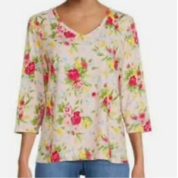 Product image for Pioneer Woman Floral Top LTOP191