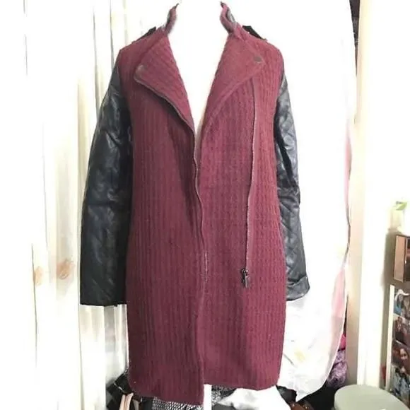 Product image for S burgundy coat