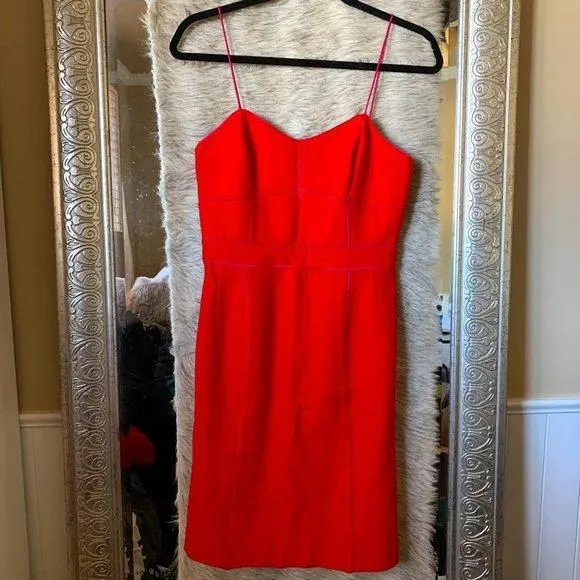 Product image for Sz 2 banana republic orange red dress