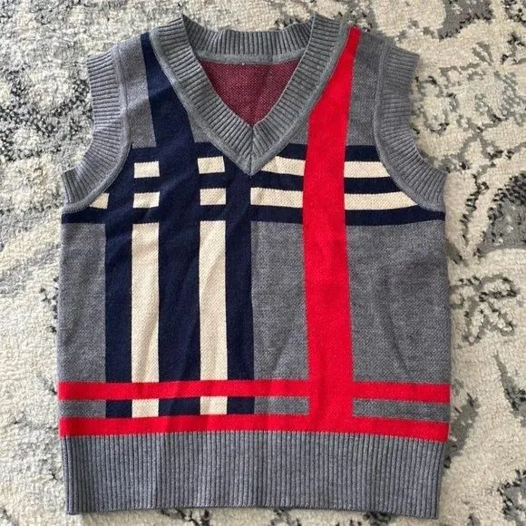 Product image for 5/$20 kids knit sweater vest size 110cm (4)