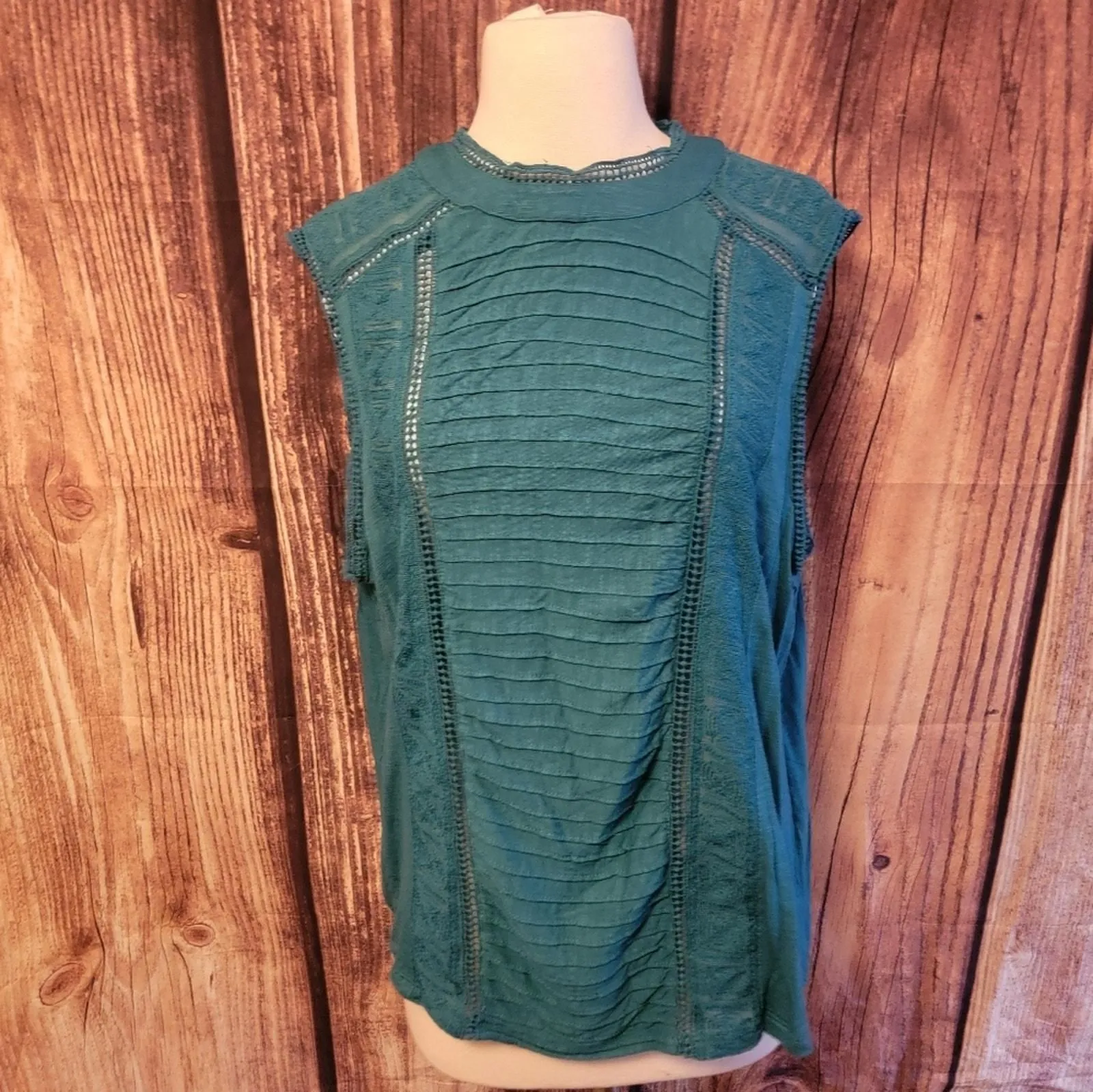 Product image for Sundance Sleeveless Top Size XL Teal - XL - Tops - pre-owned---good - Sundance