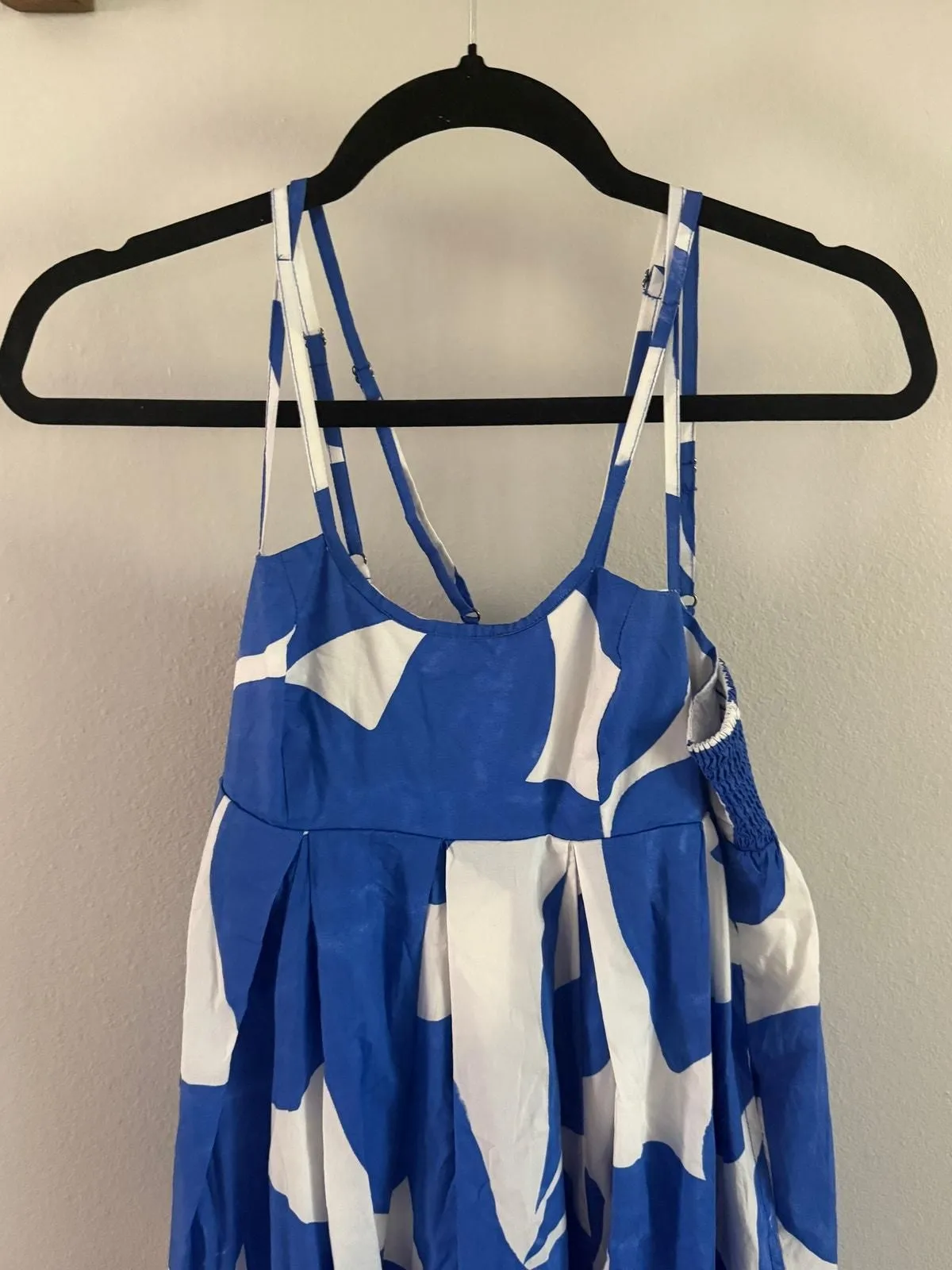 light blue and white maxi dress Rixo