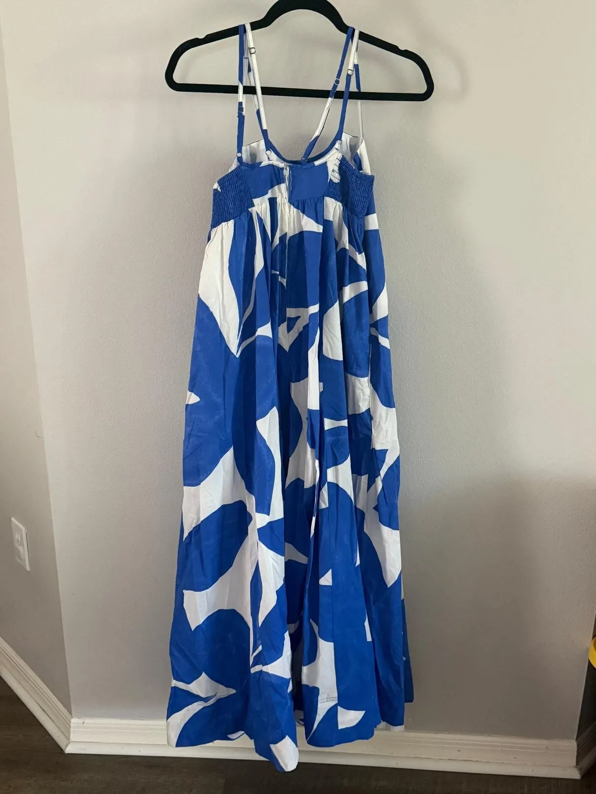 light blue and white maxi dress Light Blue Stripe Tiered Halter Dress - Maxi Dresses main image 0