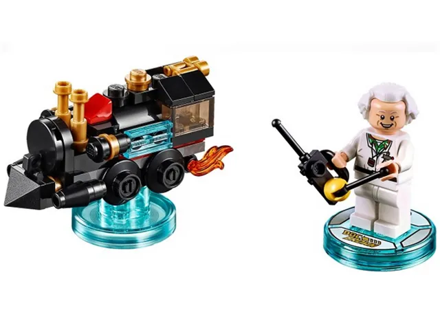Product image for Dimensions - 71230 - Fun Pack - Back to the Future (Doc Brown and Traveling Time Train)