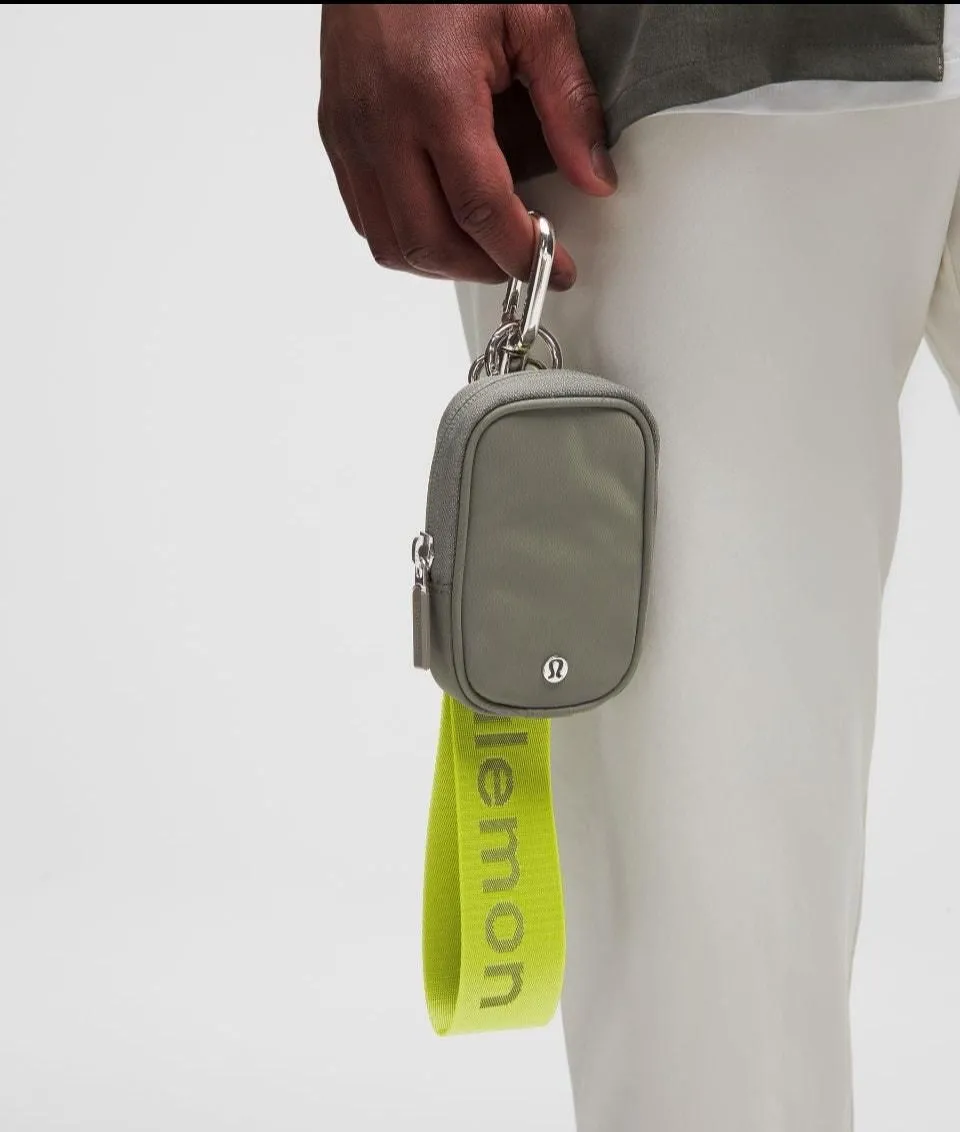 Product image for Lululemon Clippable Nano Pouch Gray Sage NWT