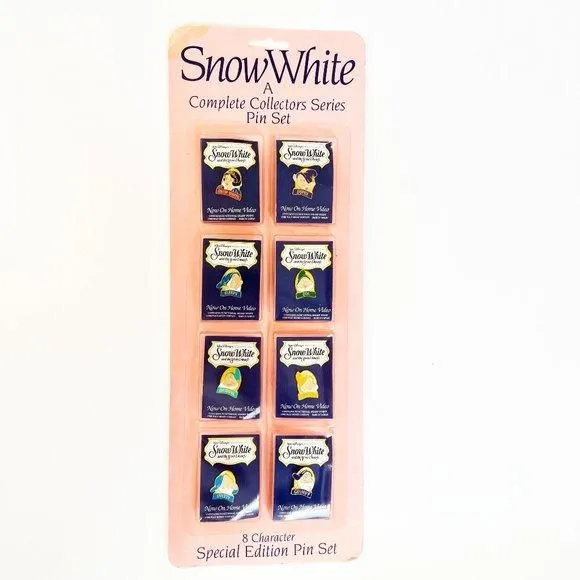 Product image for Disney Snow White 7 Dwarfs Special Edition 8 Character Pins Set