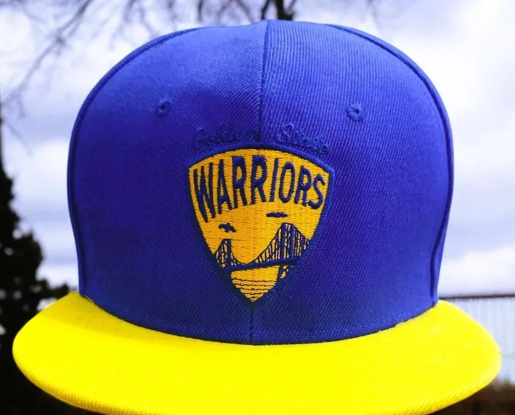 Product image for Cap Men Blue & Gold Golden State Warriors Hat - new-without-tags - NBA
