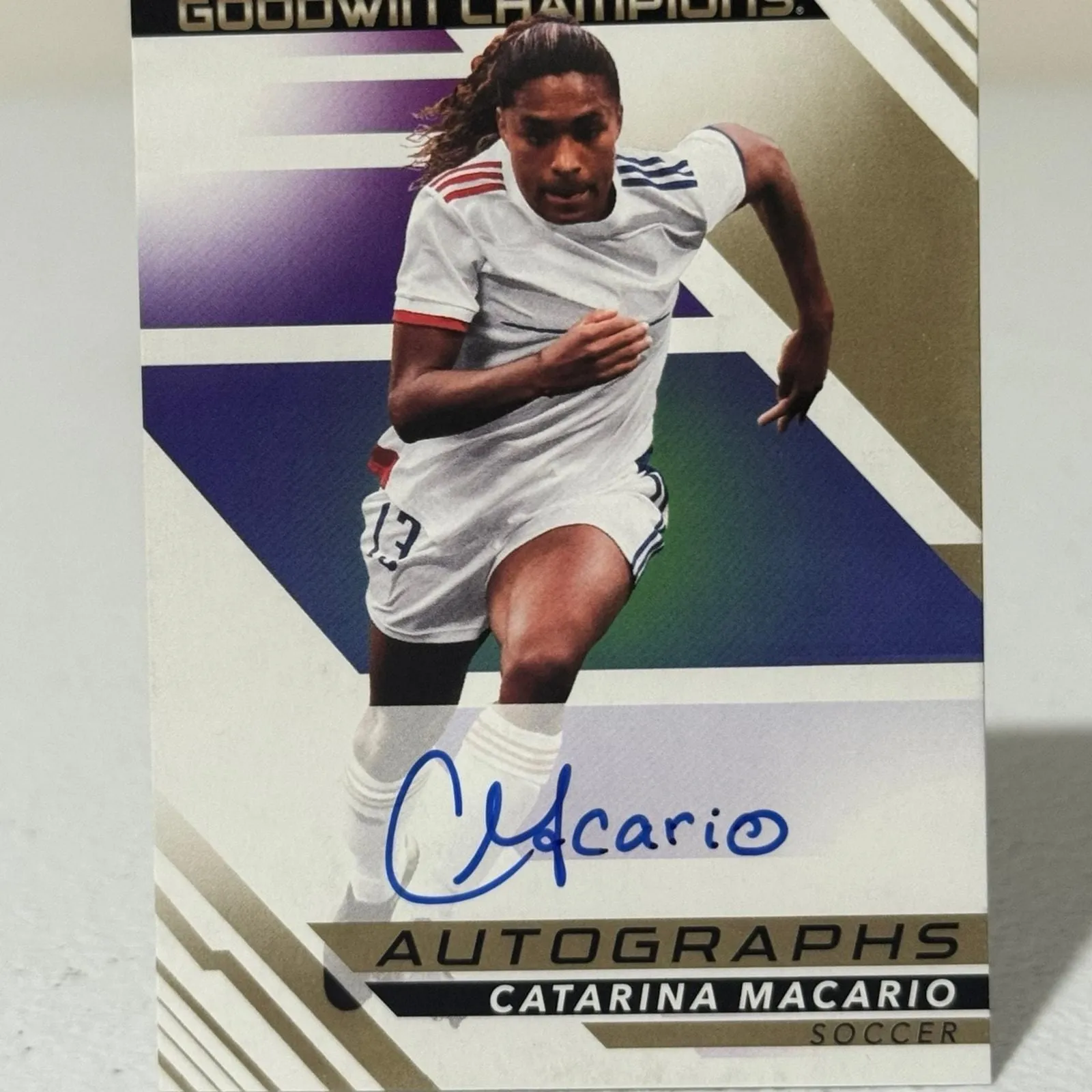 Product image for 2022 Upper Deck Goodwin Champions Catarina Macario On-Card Autograph Auto