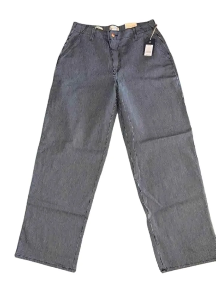Product image for Universal Thread Vintage Stretch Jeans Blue White Stripe 12/31R NWT - 12/31R - Bottoms - new-with-tags - Universal Thread