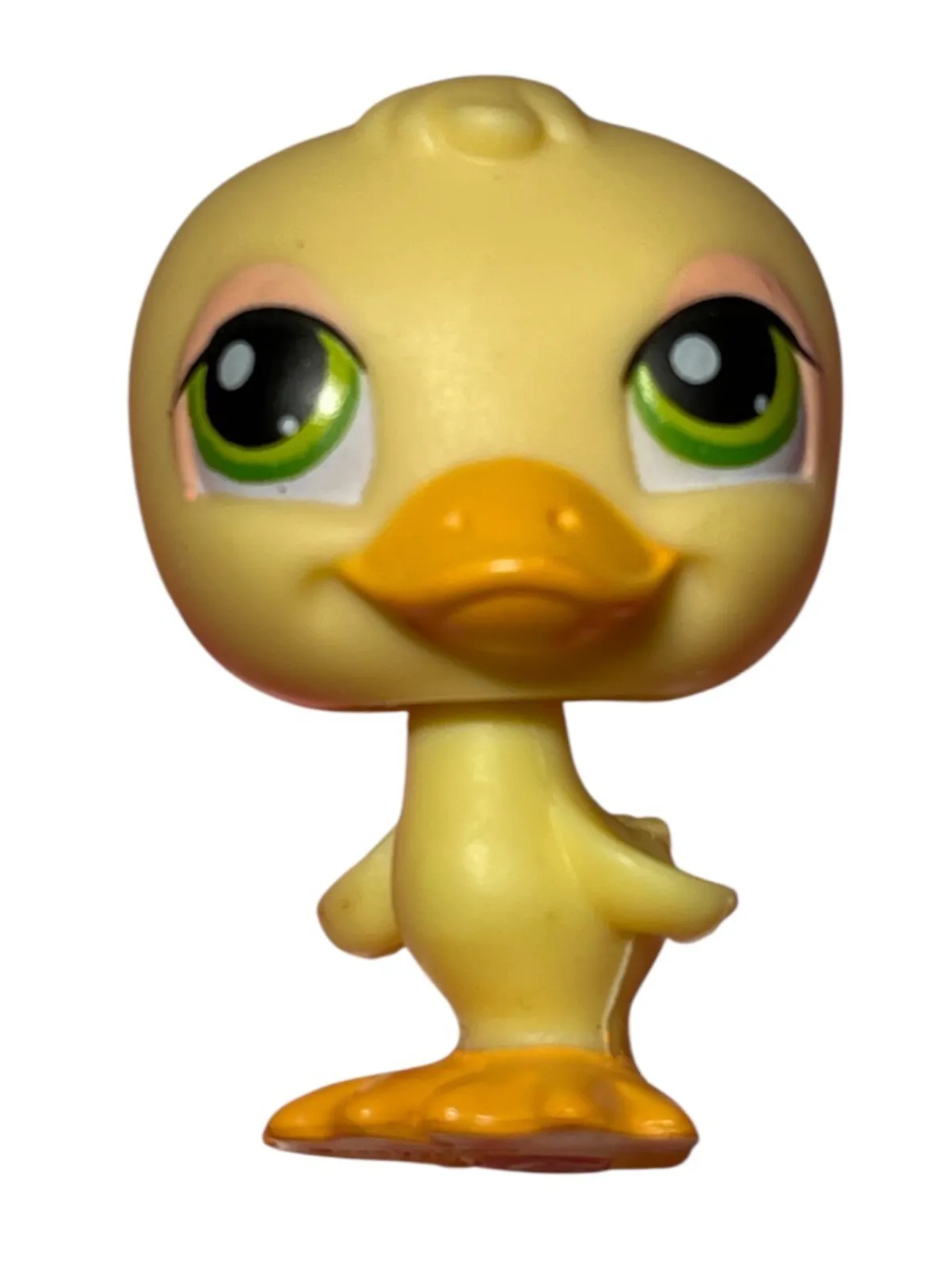 Product image for Littlest Pet Shop #51 Authentic Duck Bird Green Eyes LPS Yellow 2004 Red Magnet
