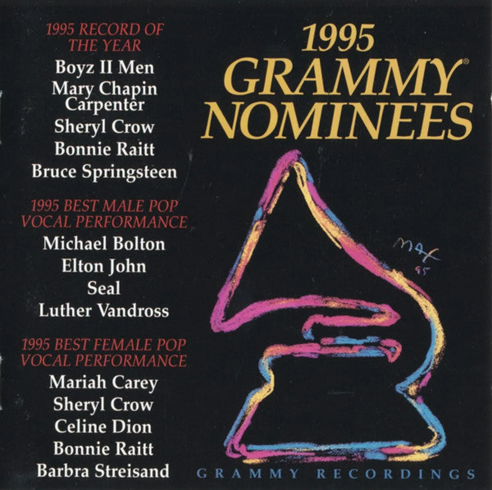 Product image for Various - 1995 Grammy Nominees (CD, Comp)