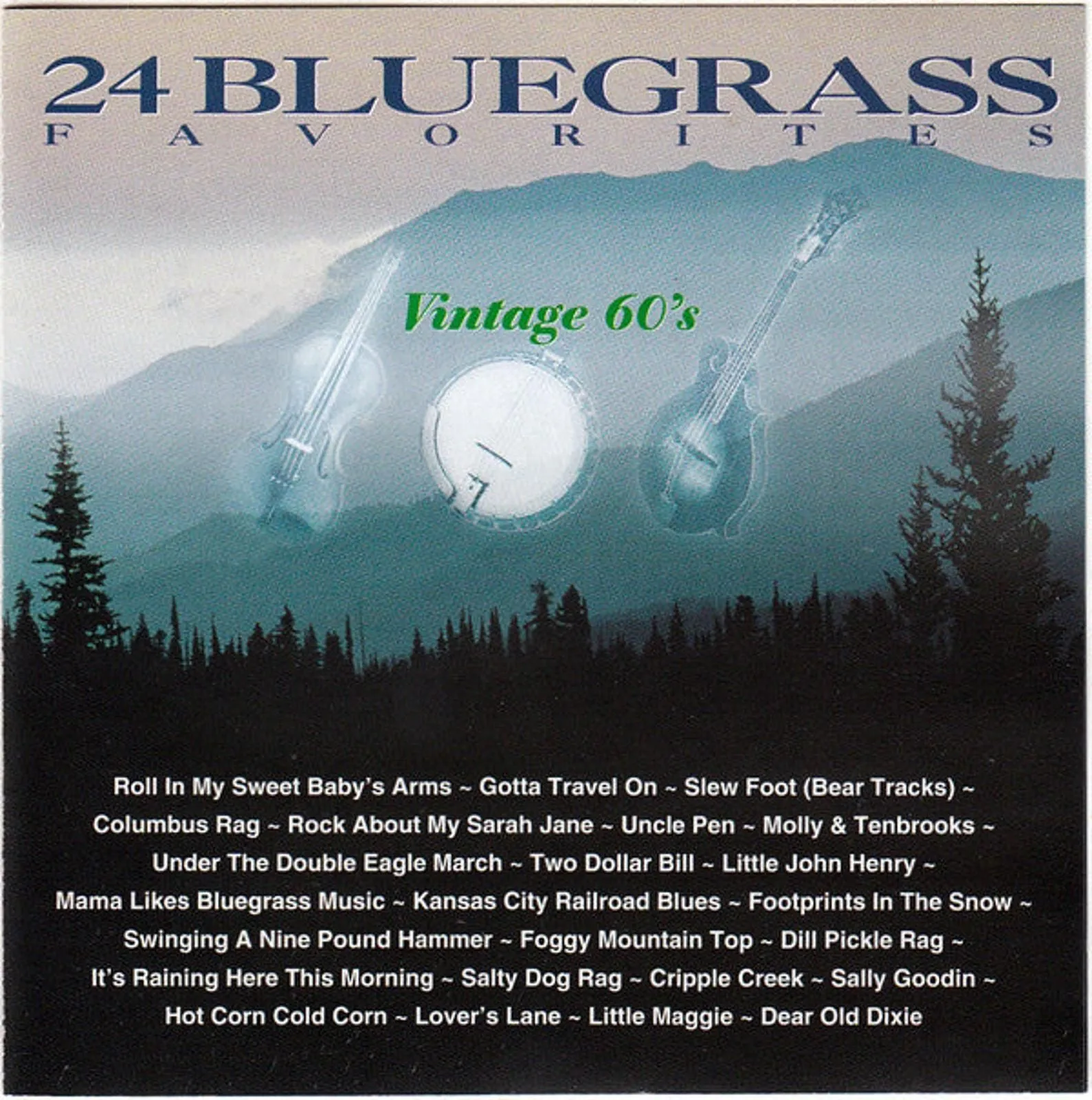 Product image for Various - 24 Bluegrass Favorites - Vintage 60's (CD, Comp)