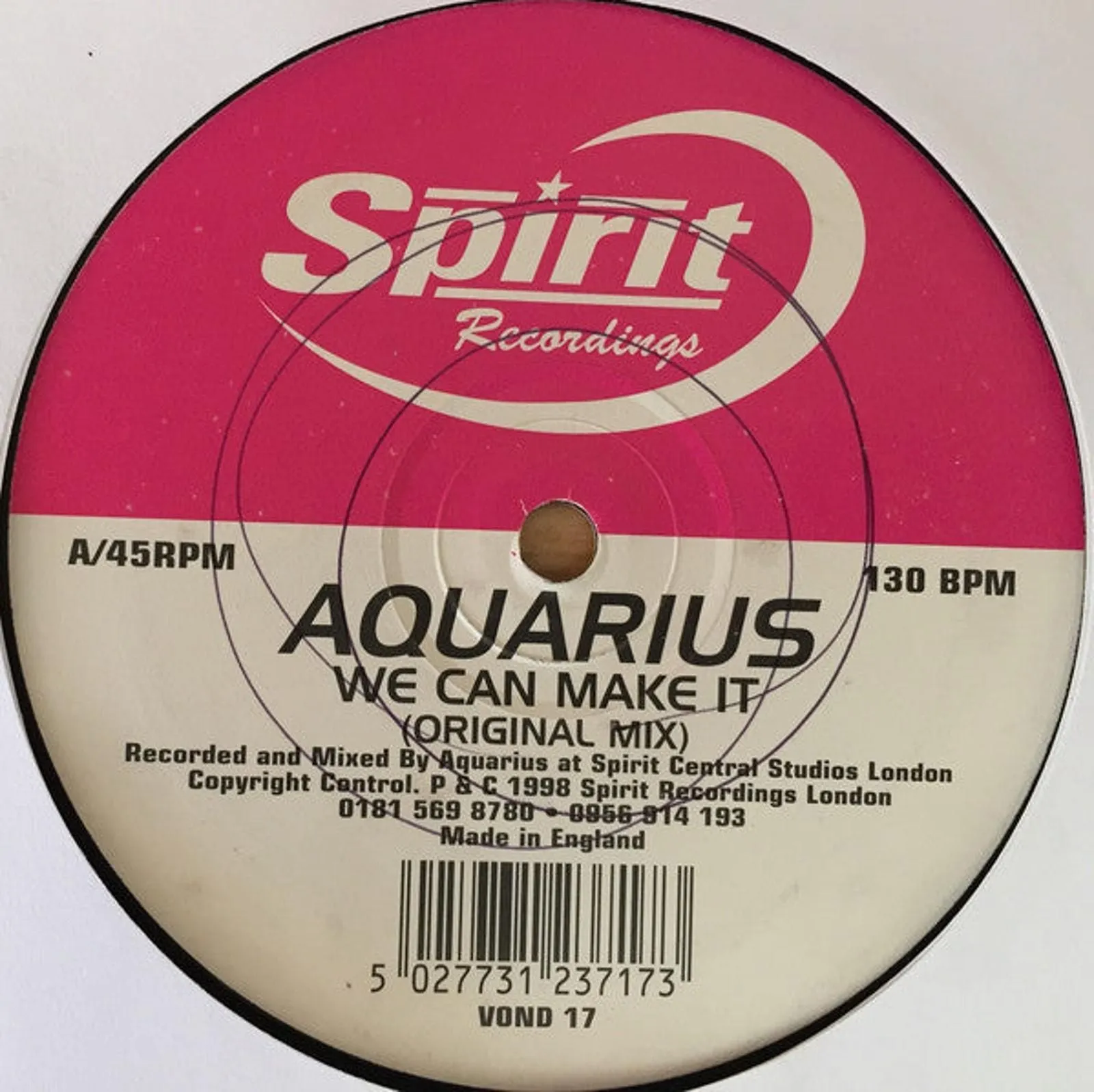 Product image for Aquarius  - We Can Make It (12")
