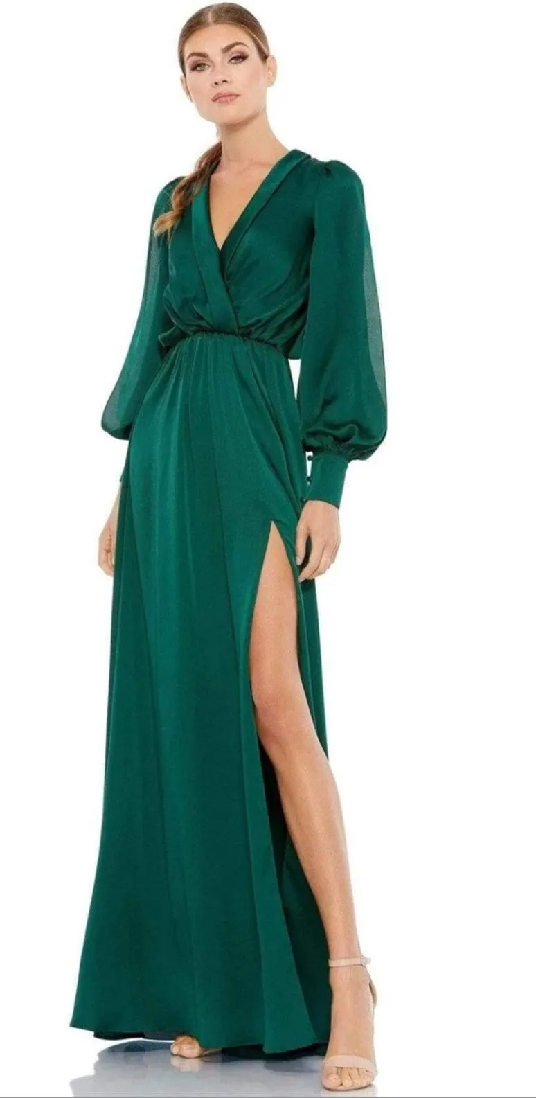 Product image for Mac Duggal Faux Wrap Gown - Size 4 - NWT - new-with-tags - Mac Duggal