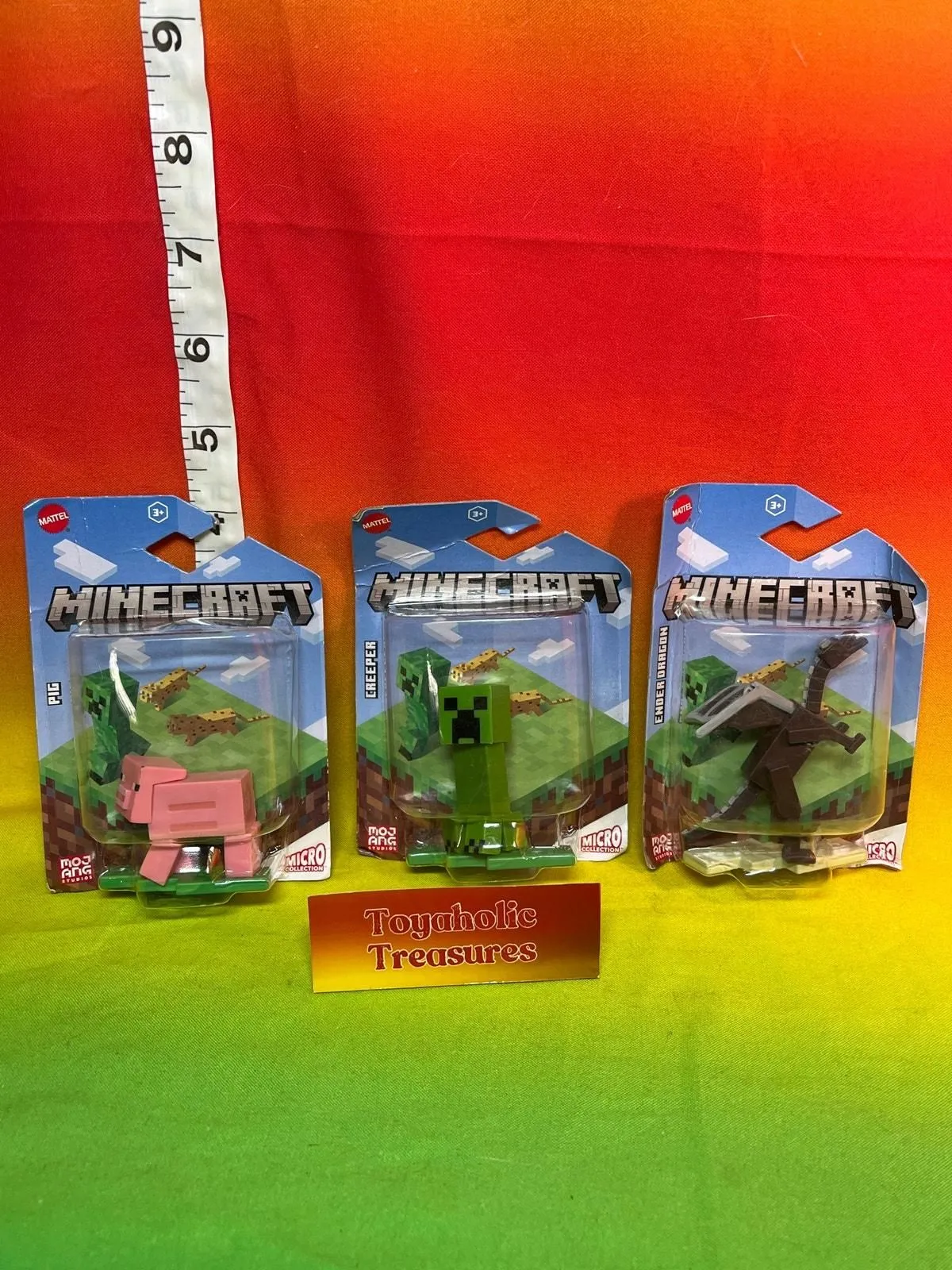 Product image for Minecraft Micro Collection Figures 
Ender Dragon Pig Creeper