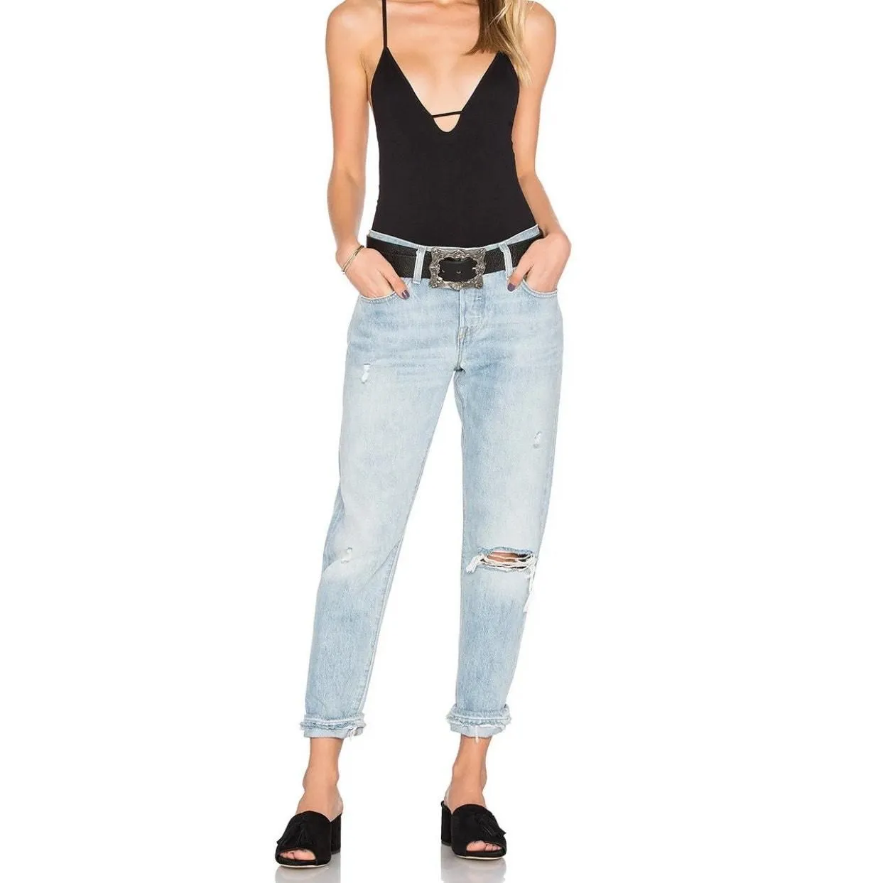 Product image for Free People Intimately Move Along Bodysuit Size XS/S Black  - XS/S - Intimates & Shapewear - pre-owned---excellent - Free People
