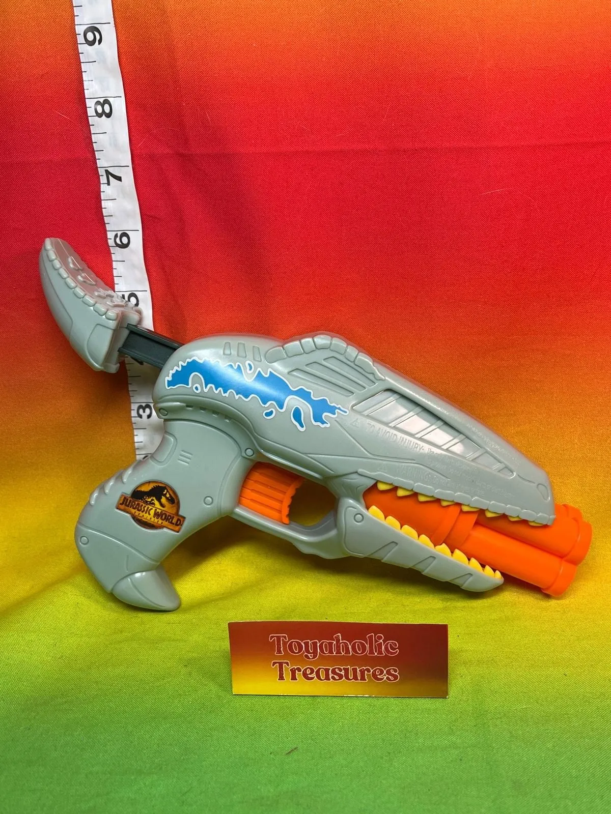 Product image for Jurassic World Dinosaur Blue Blaster Nerf Dart Blaster Gun