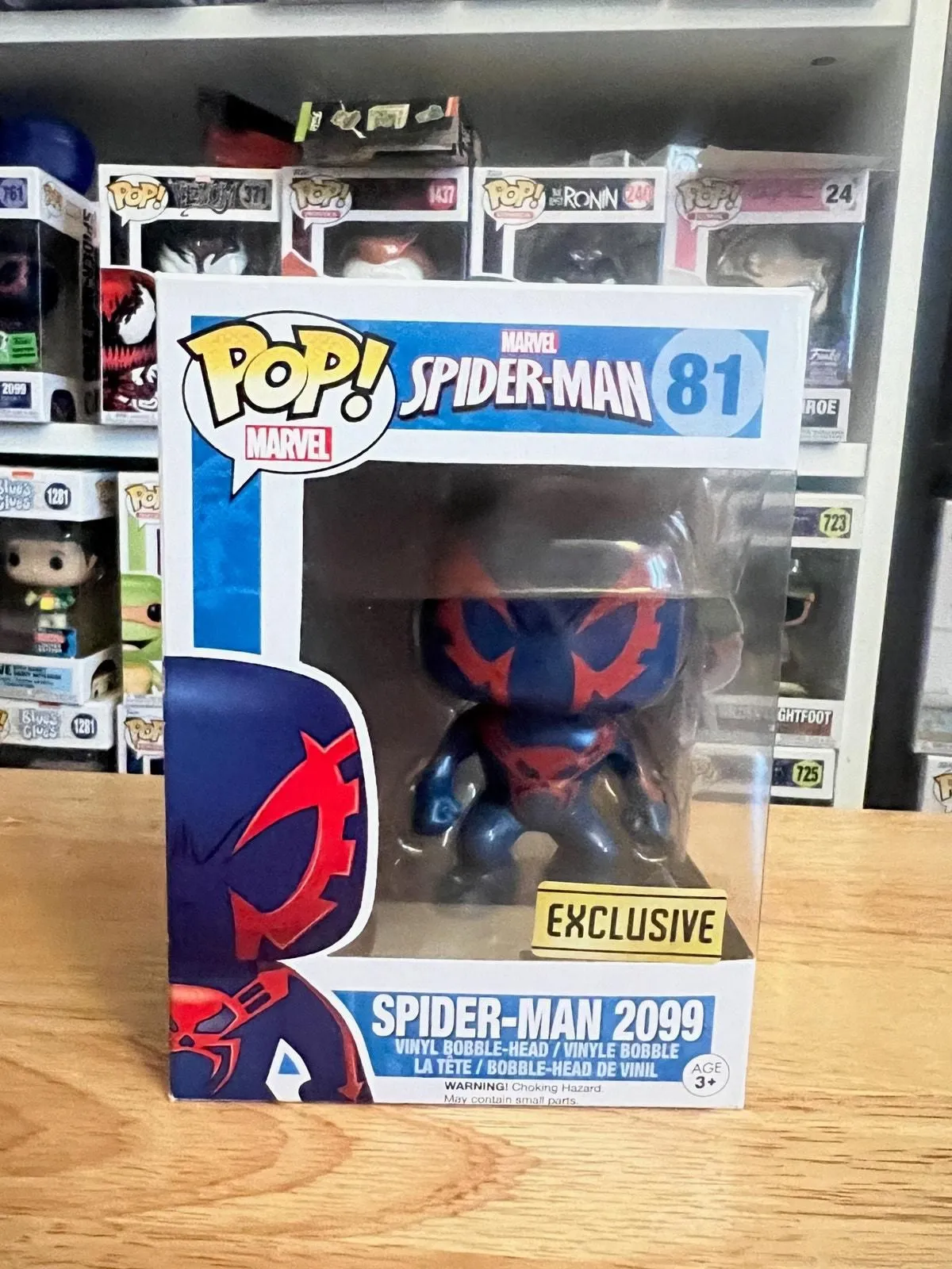 Product image for VAULTED EXCLUSIVE Spider-man 2099 Funko Pop Bobblehead #81 Marvel Comics Books