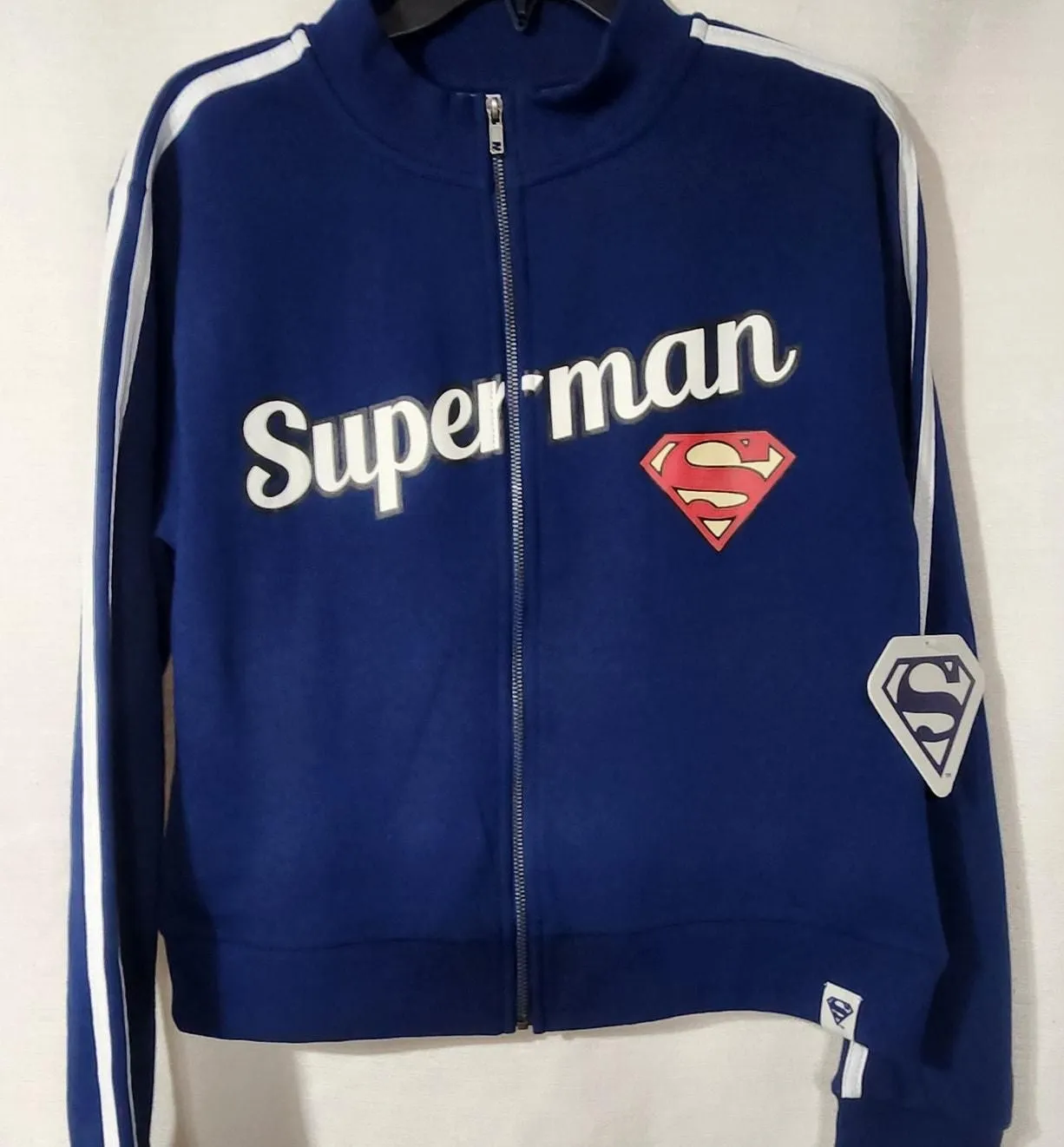 Product image for Superman 1938 women's track top XL NWT - new-with-tags - Superman