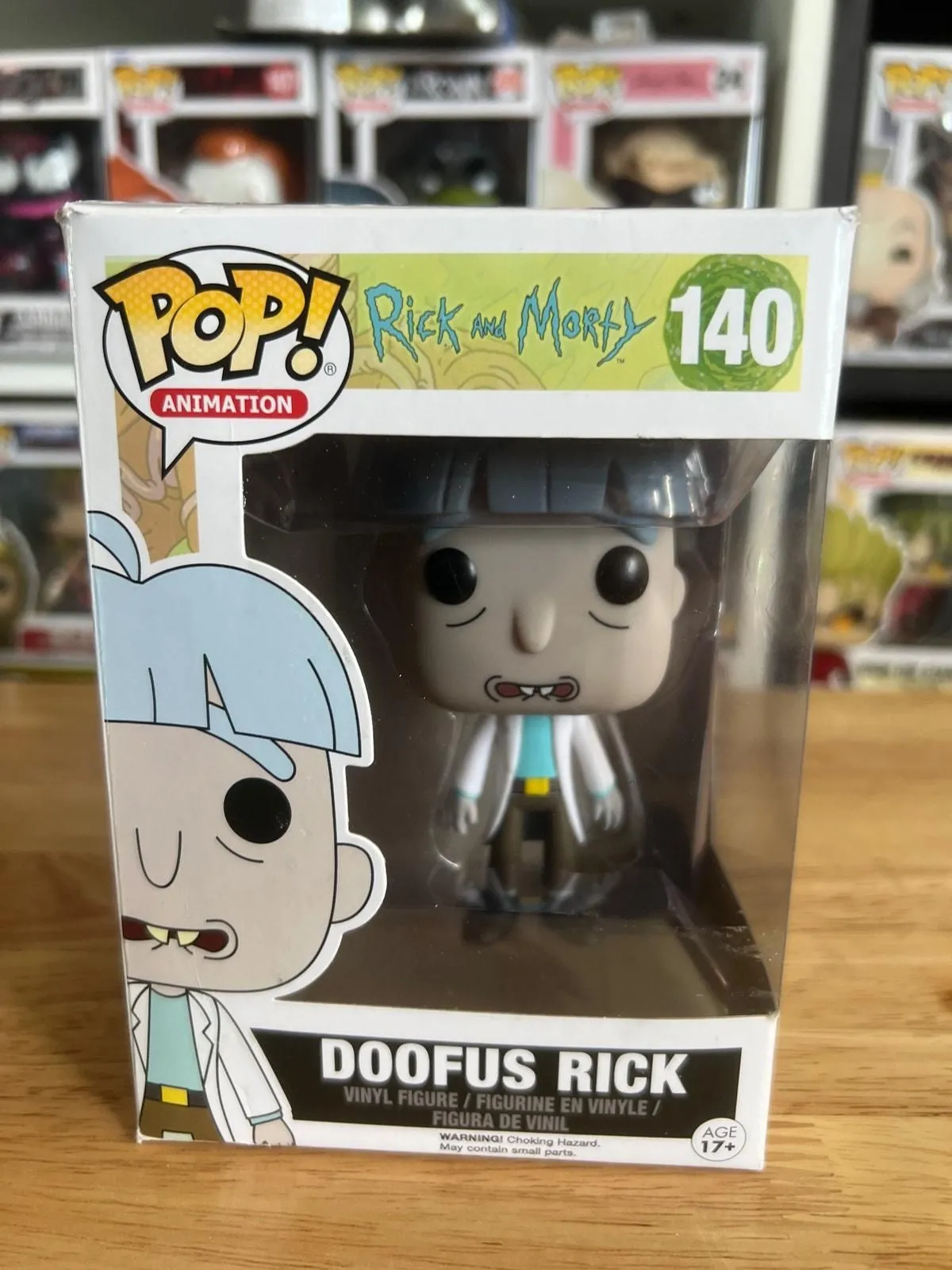Product image for VAULTED Doofus Rick Funko Pop #140 Sanchez Morty Animation Television TV Show