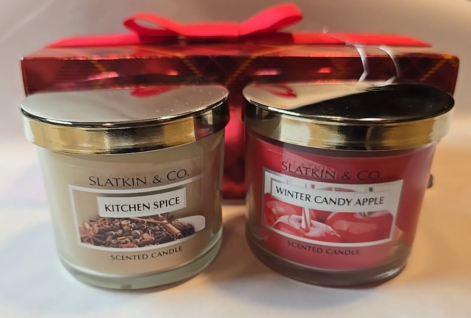 Product image for Bath & Body Works Slatkin & Co Kitchen Spice & Winter Candy Apple 4oz Candles