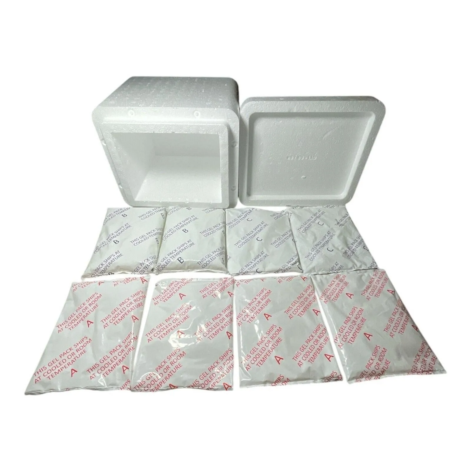 Product image for LOT OF 8 Reusable Ice Cold Freezer Gel Packs Refrigerants 7.5”x5.5” Size A, B, C