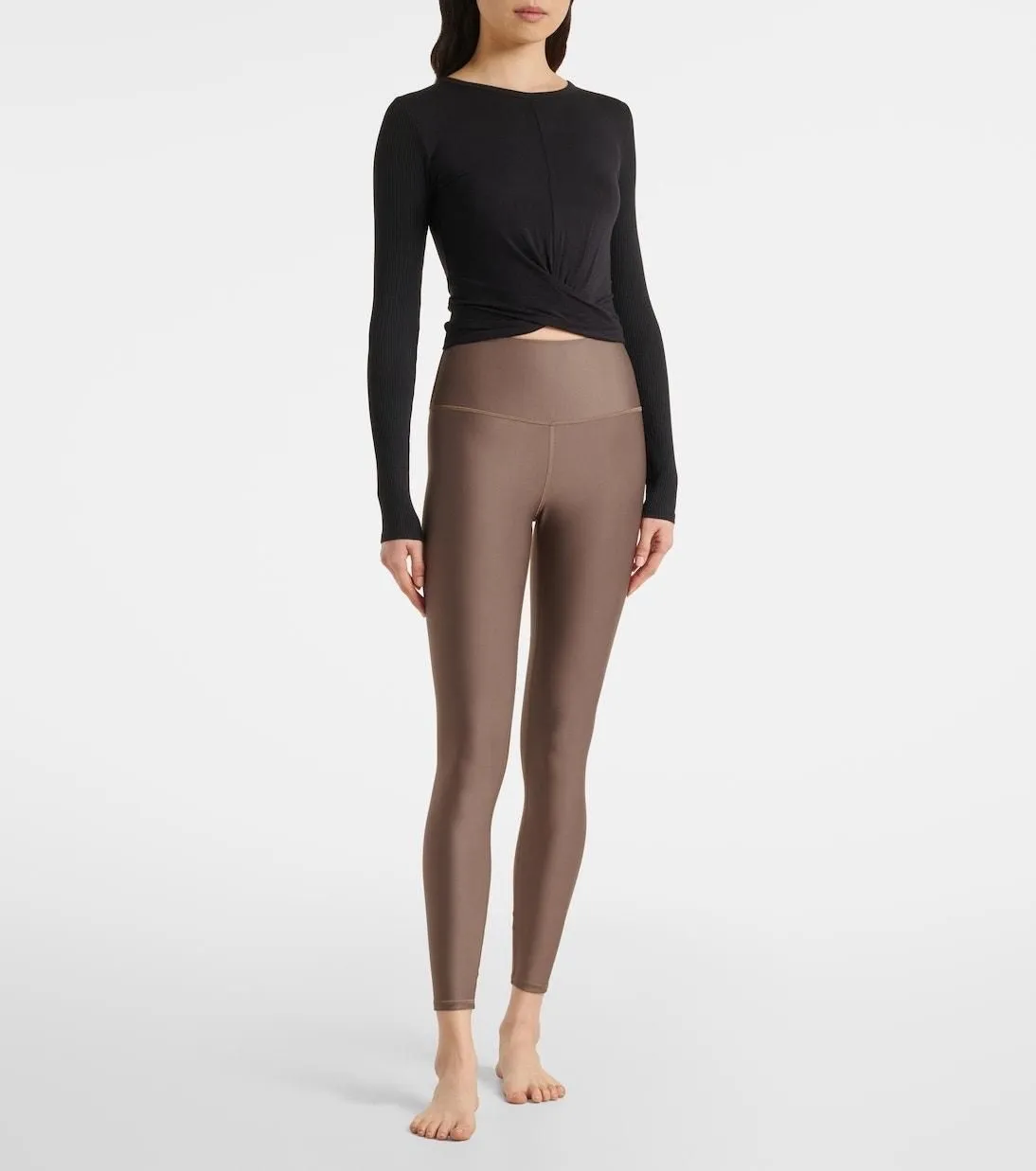 Product image for Alo Yoga 7/8 Airlift legging in light brown size XXS - pre-owned---excellent - Alo Yoga