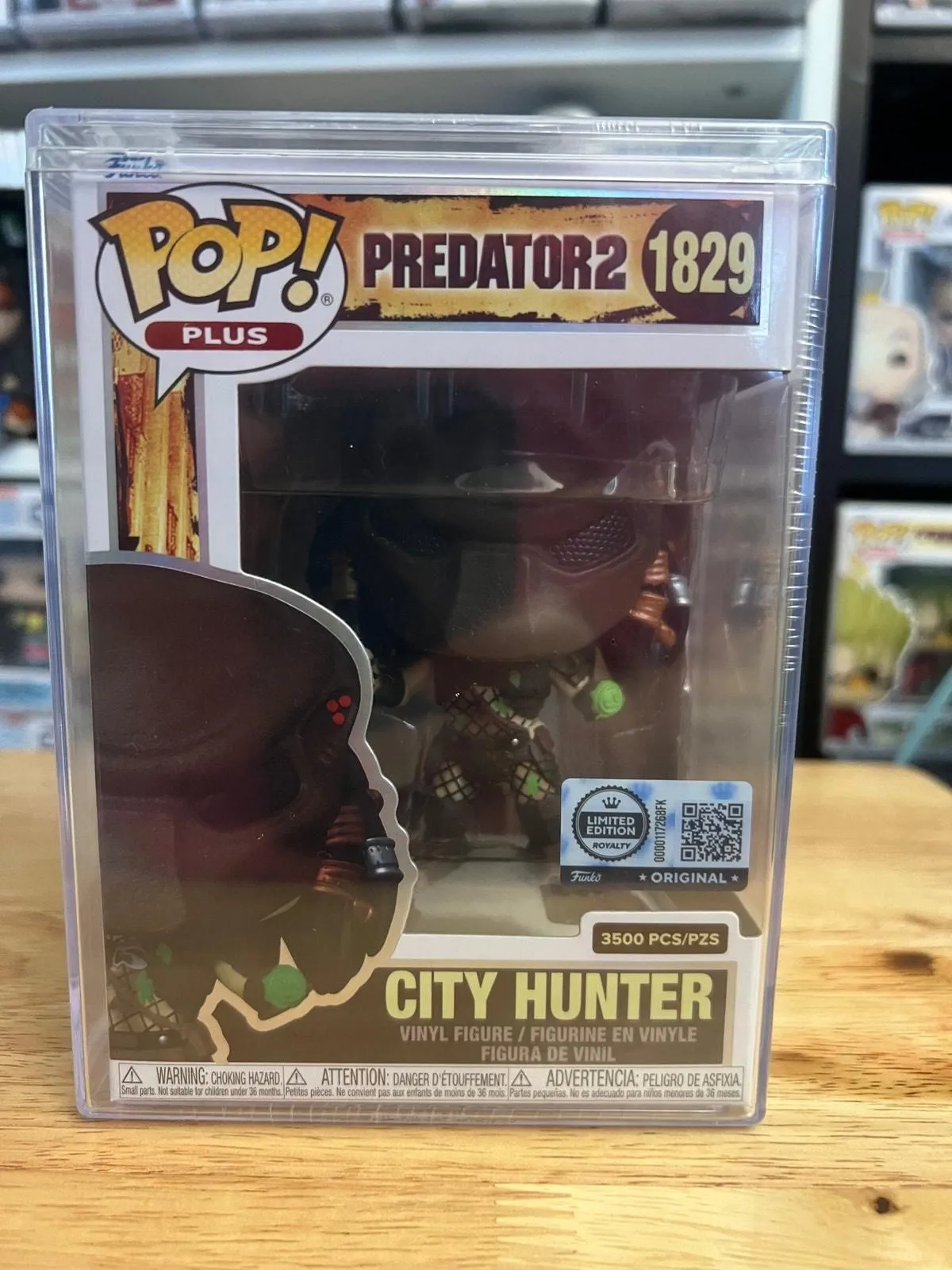 Product image for LE ONLY 3500 PIECES ROYALTY City Hunter (Sliced Arm) Predator 2 Funko Pop #1829